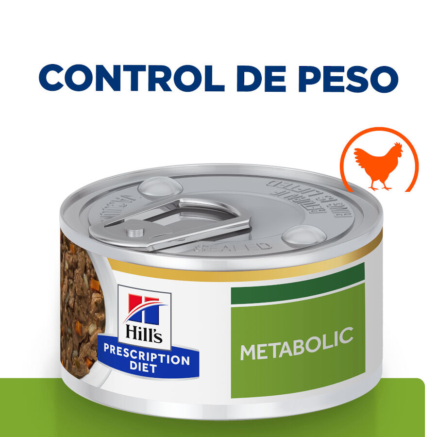 82 g Hill's Prescription Diet Metabolic Guisado de Frango e Legumes lata para gatos, , large Imagem n&uacute;mero 2